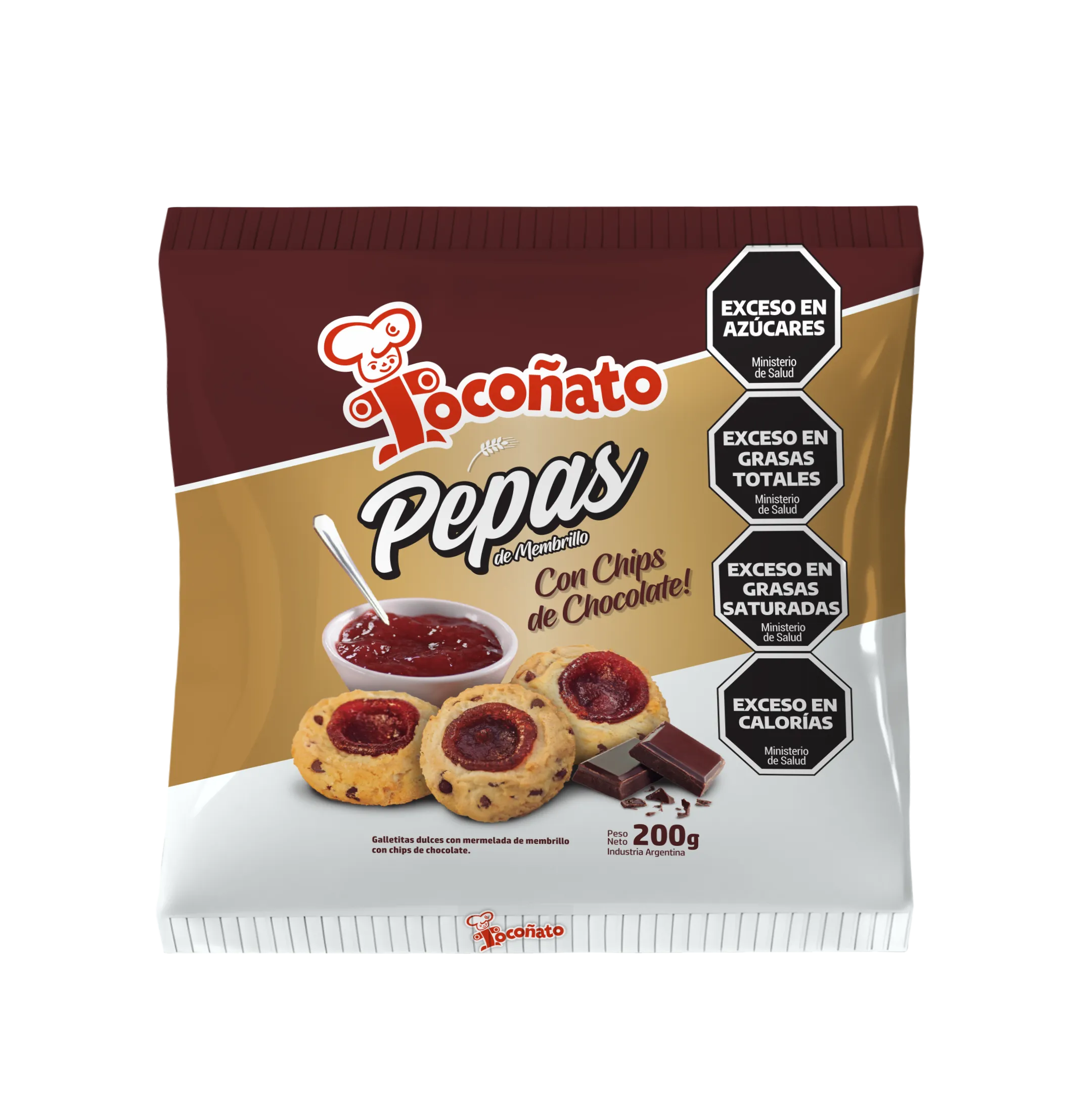 Pepas con Chips de Chocolate Tocoñato